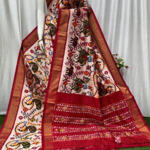 Spl. Madathasu Maharaj Ikkat Design Saree